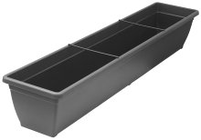 Balkongkasse Lux grå 100 cm